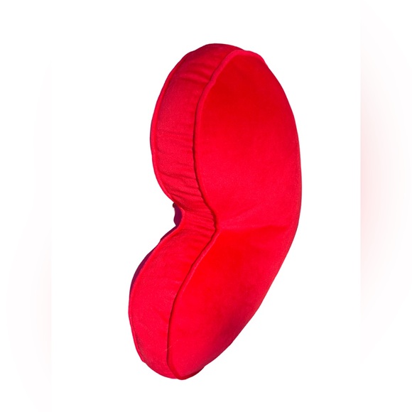 Juicy Couture Los Angeles NWT Stunning Plush Pink Candy Cane Juicy Heart Pillow - Picture 5 of 8